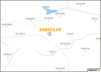 map of Sinekçiler