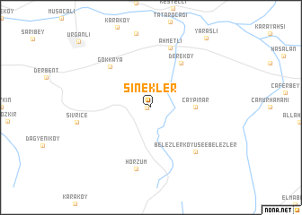 map of Sinekler