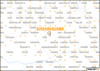 map of Sine Makoumba