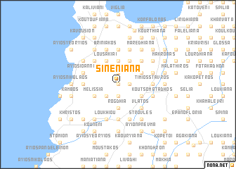 map of Sinenianá