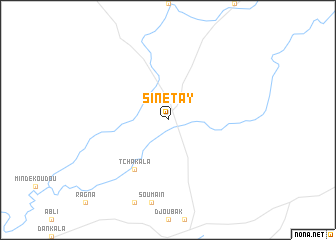 map of Sinétay