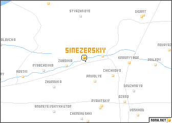 map of Sinezërskiy