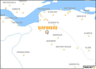 map of Sinforero