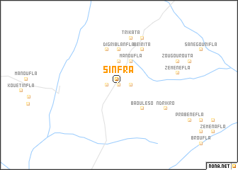 map of Sinfra