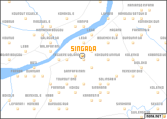 map of Singada