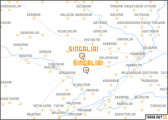 map of (( Šingaliai ))