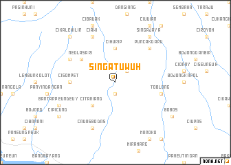 map of Singatuwuh