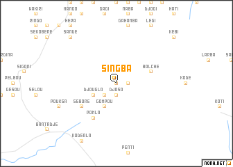 map of Singba