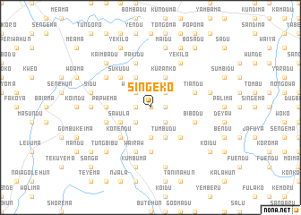 map of Singeko