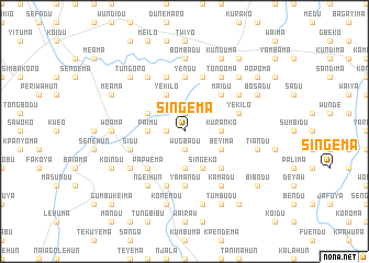 map of Singema