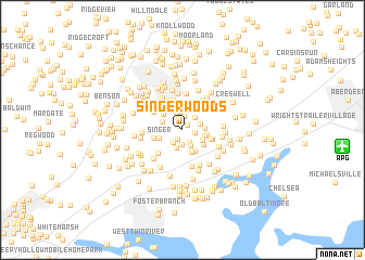 map of Singer Woods