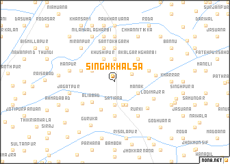 map of Singh Khālsa