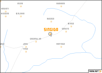 map of Singida