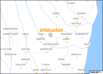 map of Singojuruh