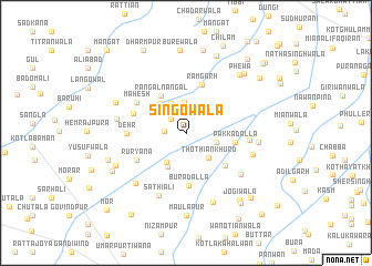 map of Singowāla
