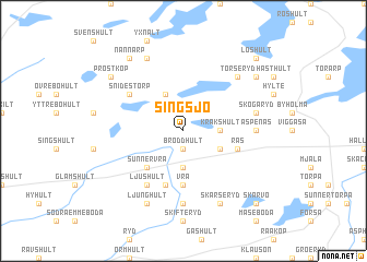 map of Singsjö