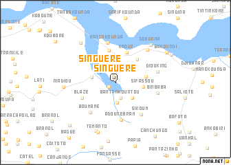 map of Singuère