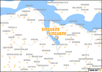 map of Singuère