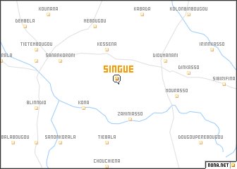 map of Singué