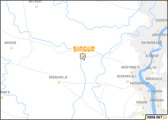 map of Singur