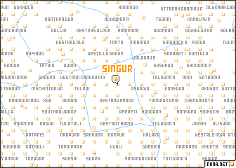 map of Singur