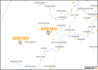 map of Singye-ri