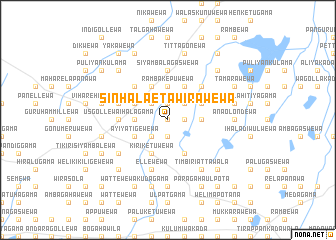map of Sinhala Etawirawewa