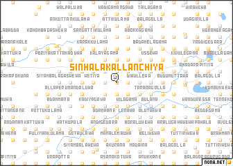 map of Sinhala Kallanchiya