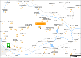 map of Sinhan