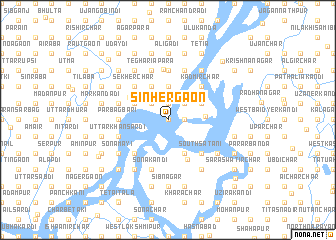 map of Sinhergaon