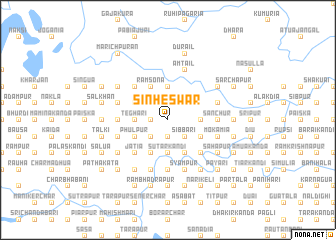 map of Sinheswar