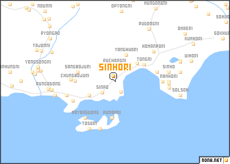 map of Sinho-ri