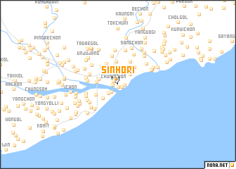 map of Sinho-ri