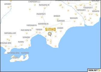 map of Sinho