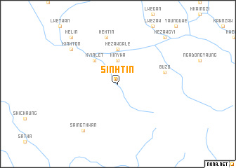 map of Sinhtin