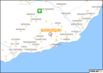 map of Sinhŭng i-ri