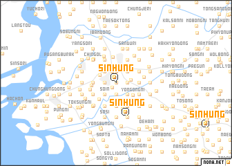 map of Sinhŭng