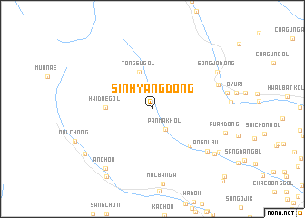 map of Sinhyang-dong