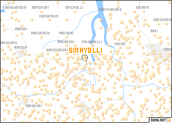 map of Sinhyŏl-li