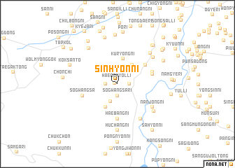 map of Sinhyŏn-ni