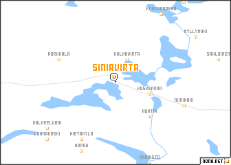 map of Siniävirta