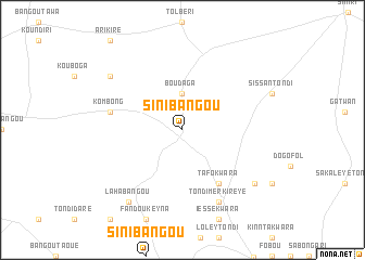 map of Sini Bangou