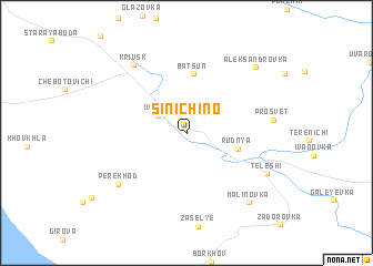 map of Sinichino