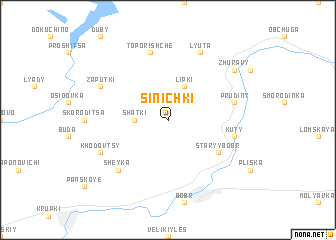 map of Sinichki