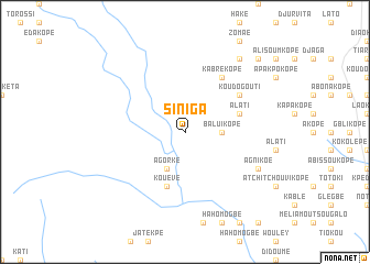 map of Siniga