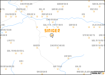 map of Siniger