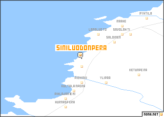 map of Siniluodonperä