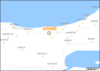 map of Sinimäe