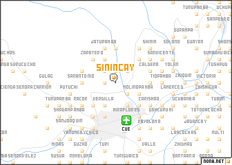 map of Sinincay