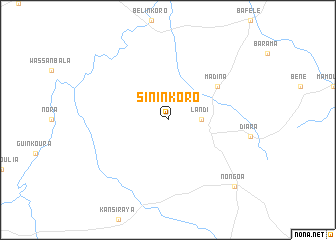 map of Sininkoro